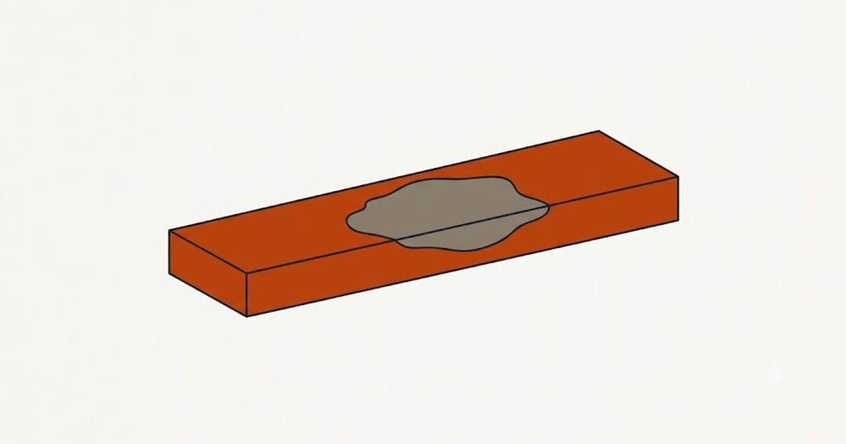 Saturation showing at the surface